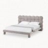 Cama Estofada Rafaela c/ Estrado Incluído + Colchão Opc.
