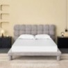 Cama Estofada Rafaela c/ Estrado Incluído + Colchão Opc.