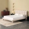 Cama Estofada Rafaela c/ Estrado Incluído + Colchão Opc.