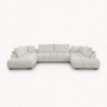 Sofá Canto c/ Dupla Chaise Long Islândia (370x207cm)