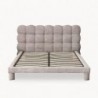 Cama Estofada Rafaela c/ Estrado Incluído + Colchão Opc.