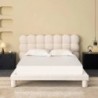 Cama Estofada Rafaela c/ Estrado Incluído + Colchão Opc.