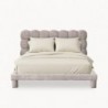 Cama Estofada Rafaela c/ Estrado Incluído + Colchão Opc.