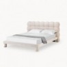 Cama Estofada Rafaela c/ Estrado Incluído + Colchão Opc.