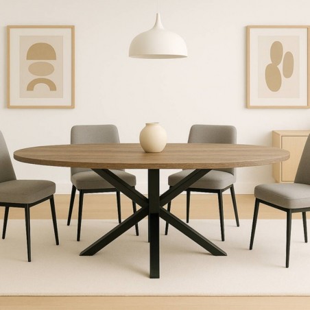 Mesa de Jantar Oval Stacy