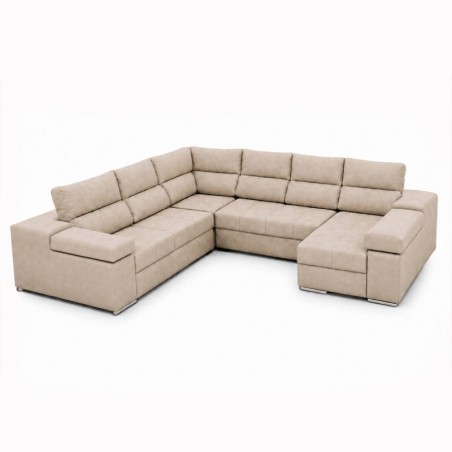 Sofá Canto c/ Chaise Long Cama Amazônia XL (275x340x160cm)