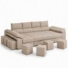 Sofá Dupla Chaise c/ Cama Miami (340x150cm)