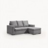 Sofá 2L + Chaise Long Reversível Santoro (190x150cm)