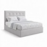 Cama de Casal Estofada c/ Cristais Malibu + Colchão Opc.