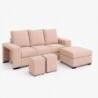 Sofá 2L + Chaise Long Cortada Vigo (195x150cm)