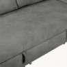 Sofá Canto c/ Chaise, Cama e Baú Max Comfort (150x345x200cm)