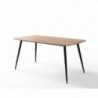 Pack Mesa de Jantar Sweden + 4 Cadeiras Preston (Cinza)