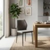 Pack Mesa de Jantar Sweden + 4 Cadeiras Preston (Cinza)