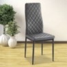 Pack Mesa de Jantar Austria + 4 Cadeiras Marmol (Cinza)