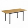 Pack Mesa de Jantar Extensível Camden + 4 Cadeiras de Sala Morgan (Gris)