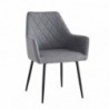 Pack Mesa de Jantar Redonda Extensível Winsor + 2 Cadeiras de Sala Devon (Gris)