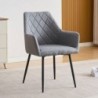 Pack Mesa de Jantar Redonda Extensível Winsor + 2 Cadeiras de Sala Devon (Gris)