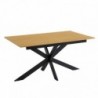 Pack Mesa de Jantar Extensível Keller + 4 Cadeiras de Sala Shelton (Gris)