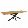 Pack Mesa de Jantar Extensível Keller + 4 Cadeiras de Sala Shelton (Gris)