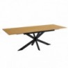 Pack Mesa de Jantar Extensível Keller + 4 Cadeiras de Sala Shelton (Gris)