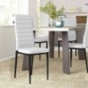 Pack Mesa de Jantar Extensível Camden + 4 Cadeiras de Sala Emi (Branco)