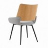 Pack Mesa de Jantar Redonda Extensível + 4 Cadeiras de Sala Jasper