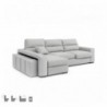 Sofá 2L + Chaise Long Mozart Special (275x155cm)