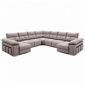 Sofá Canto c/ Cama Mega King (160x358x358x160cm)