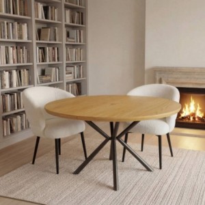 Pack Mesa de Jantar Extensível + 2 Cadeiras de Sala Roswell