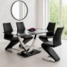 Pack Mesa de Jantar + 4 Cadeiras de Sala Unique