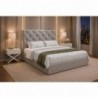 Cama de Casal Estofada Orlando + Colchão Opc.