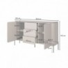 Aparador BELLO com 2 portas e 3 gavetas (163x94x40)