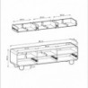 Base Tv Albion 160cm