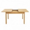 Pack Mesa de Jantar Extensível + 4 Cadeiras de Sala Sforza (Cinza Suave c/ Pés em Aço Serrado)