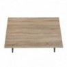 Pack Mesa de Jantar Fixa Pimer (Tampo em Melamina) + 4 Cadeiras de Sala Atlantic (Branco)