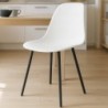 Pack Mesa de Jantar Fixa Pimer (Tampo em Melamina) + 4 Cadeiras de Sala Atlantic (Branco)