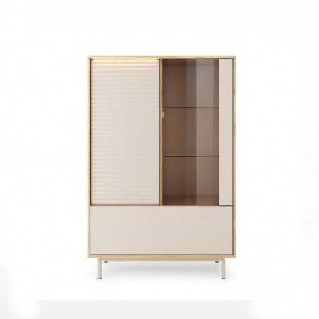 Cristaleira 3 Portas Tila (c/ Luz LED)
