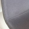 Pack Mesa de Jantar Fixa Pimer (Tampo em Vidro) + 4 Cadeiras de Sala James (Cinza/Madeira)