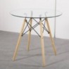 Pack Mesa de Jantar Redonda + 2 Cadeiras de Sala Vintage