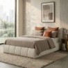 Cama Estofada Samantha + Colchão Opc.