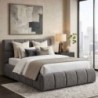 Cama Estofada Samantha + Colchão Opc.