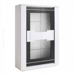 Elemento Cristaleira 2 Portas Bellariva Lacada (c/ Luz LED)