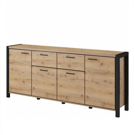 Aparador AKTIV com 4 portas e 2 gavetas (213x91x41)