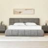 Cama Estofada Samantha + Colchão Opc.