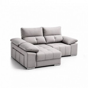 Sofá 1L + Chaise Long c/ Cama King (195x160cm)