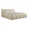 Cama Estofada Giordana c/ Estrado + Sistema Elevatório Inc. + Colchão Opc.