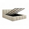 Cama Estofada Giordana c/ Estrado + Sistema Elevatório Inc. + Colchão Opc.