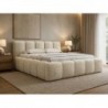 Cama Estofada Giordana c/ Estrado + Sistema Elevatório Inc. + Colchão Opc.