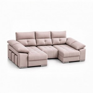 Sofá 1L + Dupla Chaise c/ Cama King (275x160cm)