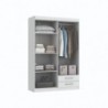 Roupeiro ROSH com 4 Portas de Bater e 2 Gavetas (122,4x180x46,5)